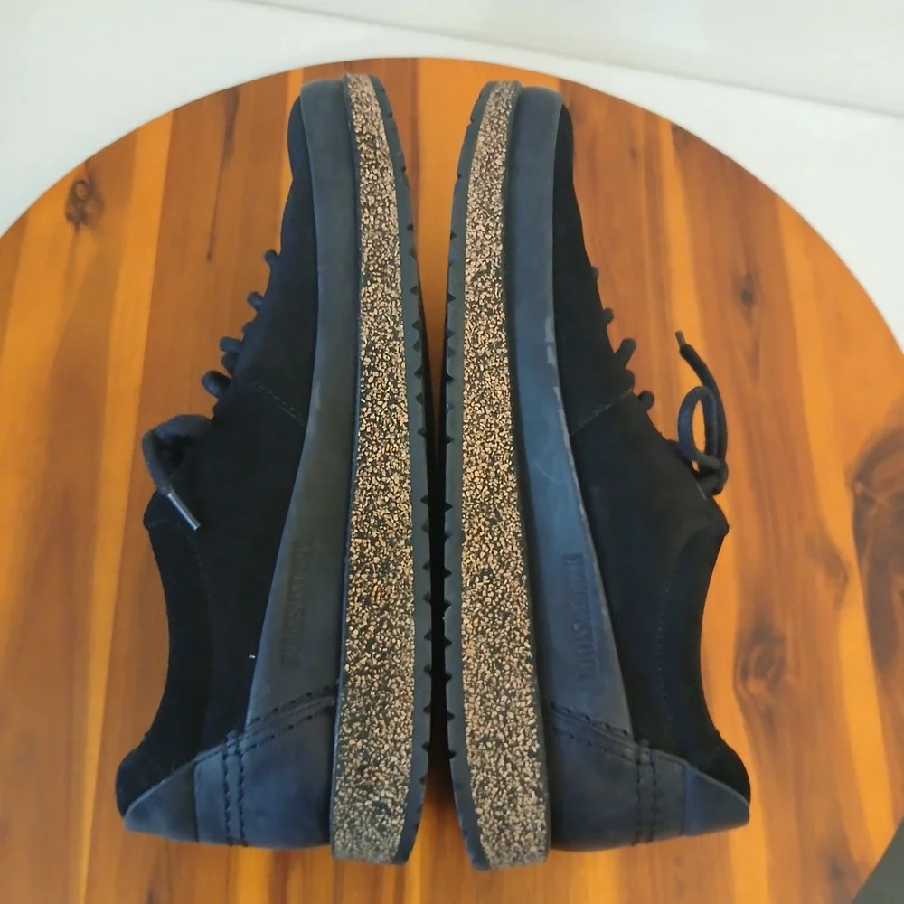 Birkenstock Bend Low Mens 41 Black Suede Shoes Sneakers Casual